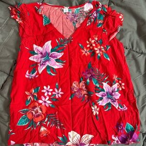 Old navy flower blouse